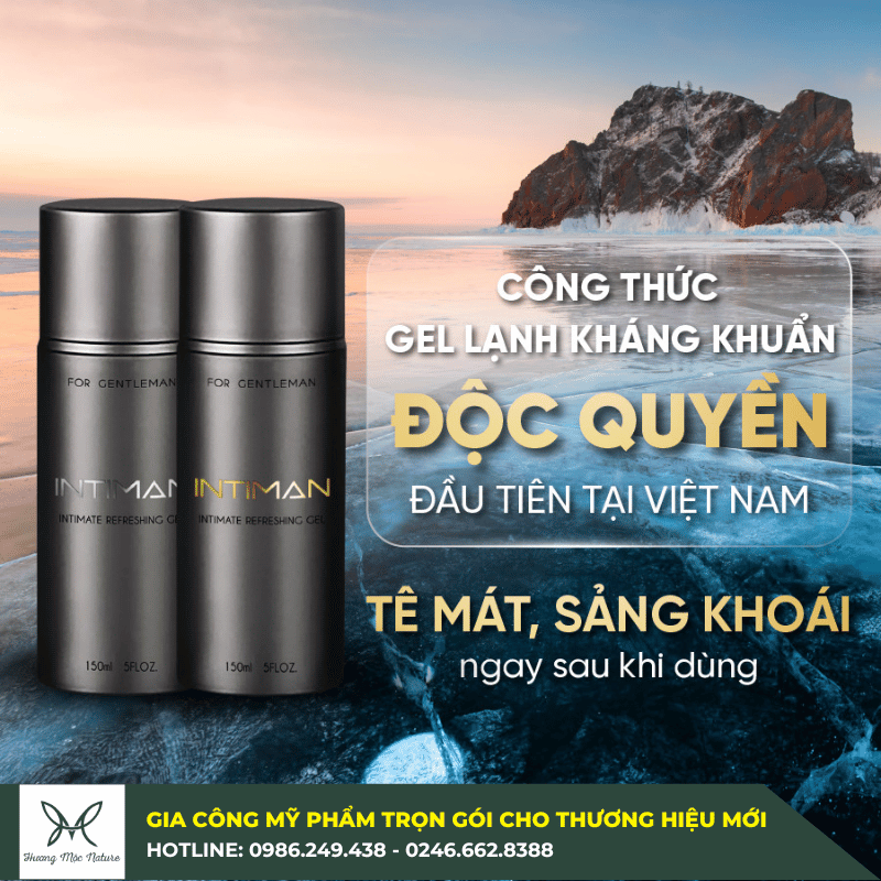 Intiman - Thương hiệu gel gạnh vệ sinh nam giới đang được gia công tại Hương Mộc