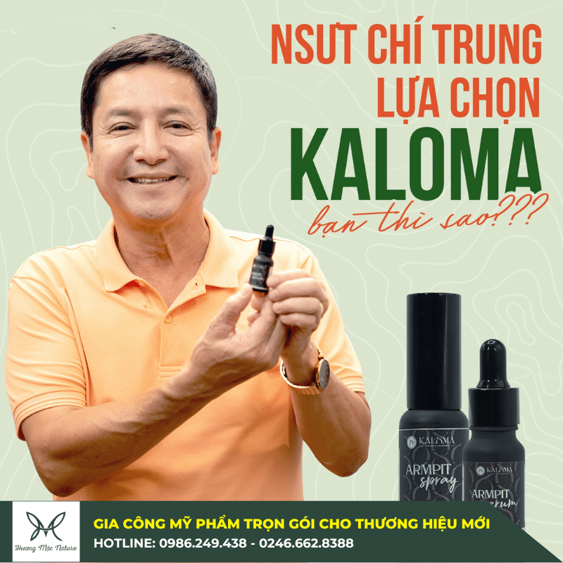 Serum khử mùi Kaloma - Sản phẩm hàng đầu đang được gia công tại Hương Mộc