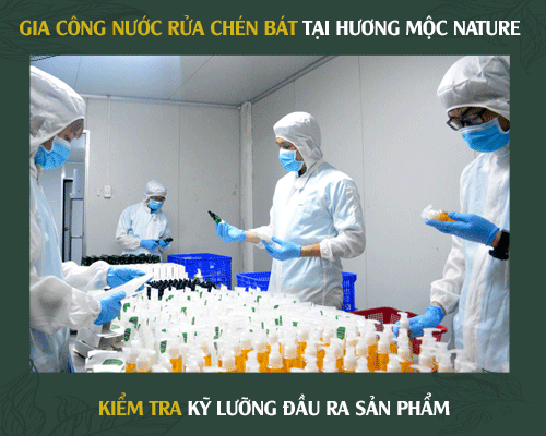 Gia công nước rửa chén bát uy tín tại Hương Mộc Nature
