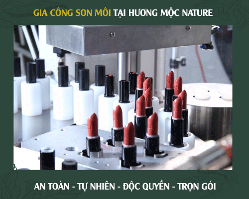 Gia công son môi an toàn tự nhiên trọn gói