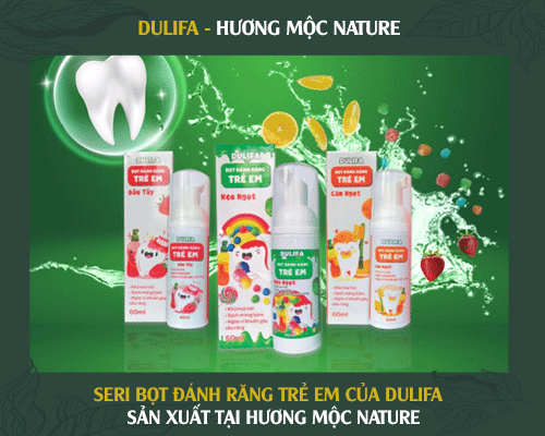 Bọt đánh răng trẻ em của Dulifa được đông đảo người tiêu dùng đón nhận